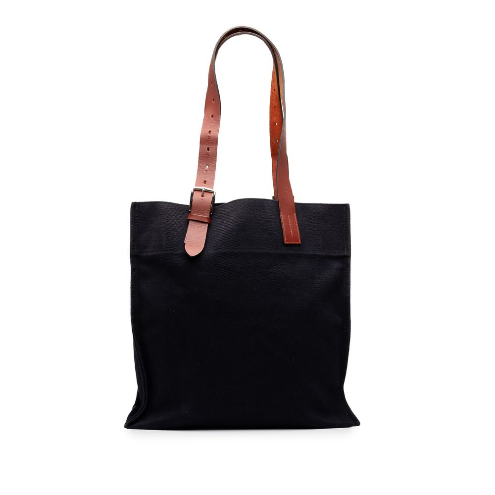 Pre-Loved Hermes Toile Etriviere Shopping Tote